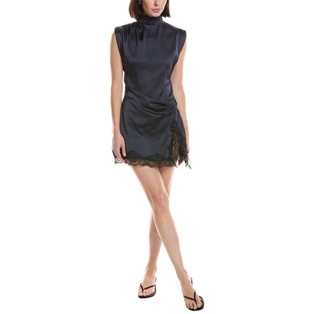 Hl Affair Womens  Sleeveless Mini Dress, Navy